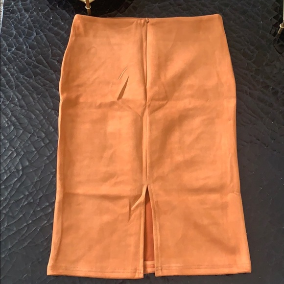FAUX SUEDE SKIRT - Picture 5 of 6